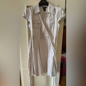 Stripped Tie-Up Dress by WetSeal